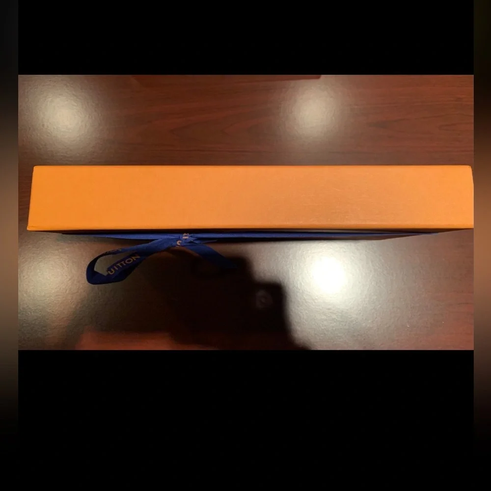 Authentic Louis Vuitton Empty Drawer Storage Gift Box Ribbon 11.5”x6.5”x1.6”